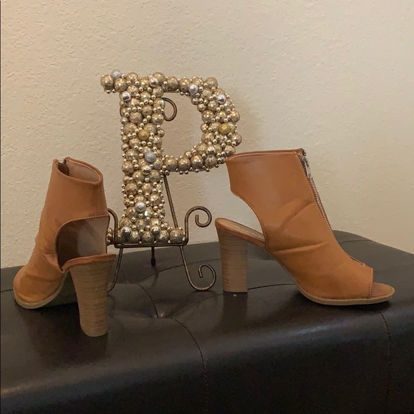 Open Heel/Toe Leather Boots - Picture 2 of 2